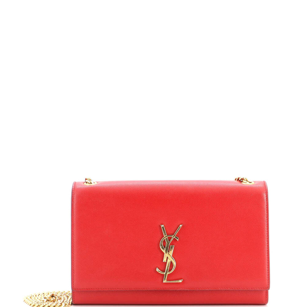 Saint Laurent Medium Classic Monogram Crossbody Bag Grainy Leather